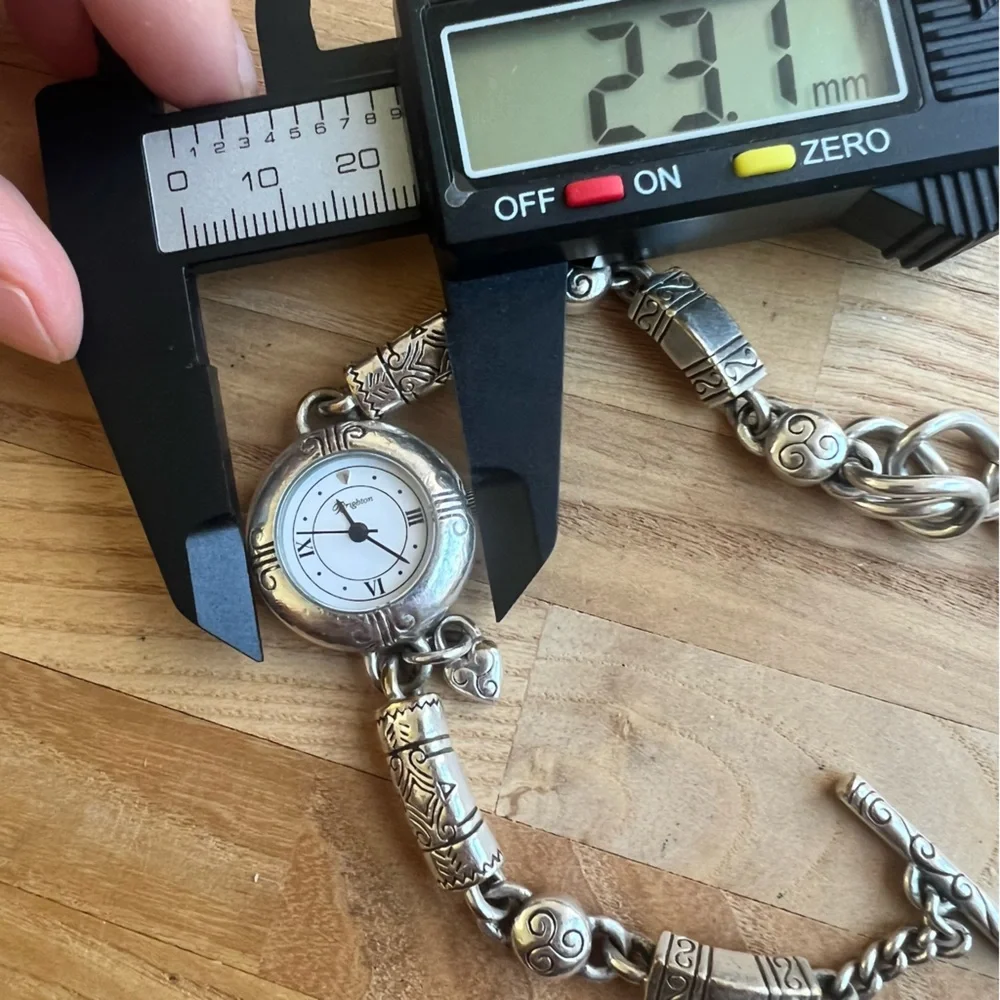 Brighton Marrakech ladies silver tone bracelet fashion watch NEW BATTERY